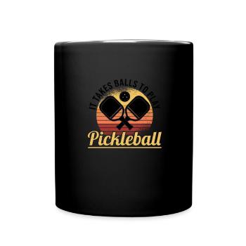 Pickleball Retro Love Dinking Pickleball Joueur - Mug uni - noir - Devant