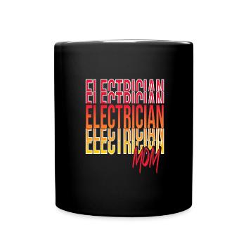 Electrician - Full Colour Mug - black - Front