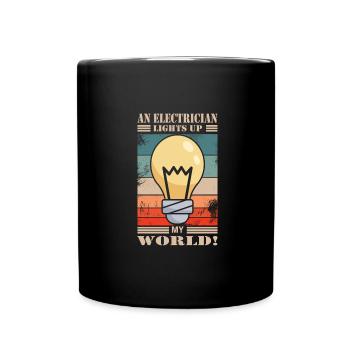 Electrician - Full Colour Mug - black - Front