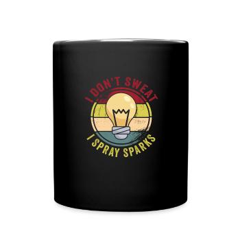 Electrician - Full Colour Mug - black - Front