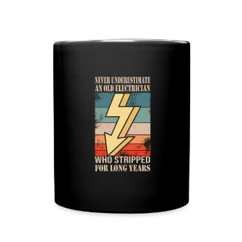 Electrician - Full Colour Mug - black - Front