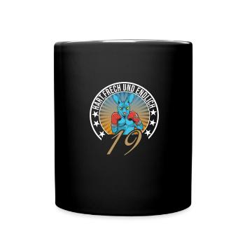 19. Geburtstag - Tasse einfarbig - Schwarz - Vorne