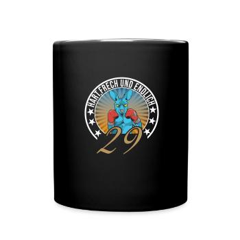 29. Geburtstag - Tasse einfarbig - Schwarz - Vorne