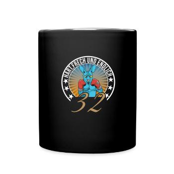 32. Geburtstag - Tasse einfarbig - Schwarz - Vorne