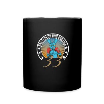 33. Geburtstag - Tasse einfarbig - Schwarz - Vorne