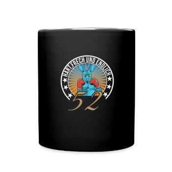 52. Geburtstag - Tasse einfarbig - Schwarz - Vorne