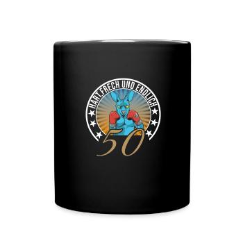 50. Geburtstag - Tasse einfarbig - Schwarz - Vorne