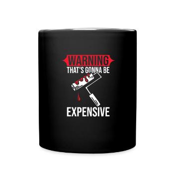 Maler - Tasse einfarbig - Schwarz - Vorne
