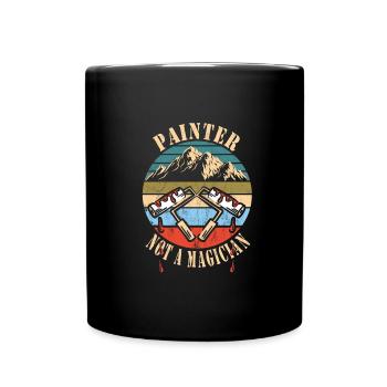 Maler - Tasse einfarbig - Schwarz - Vorne