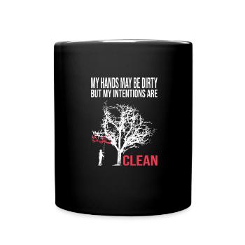 Maler - Tasse einfarbig - Schwarz - Vorne