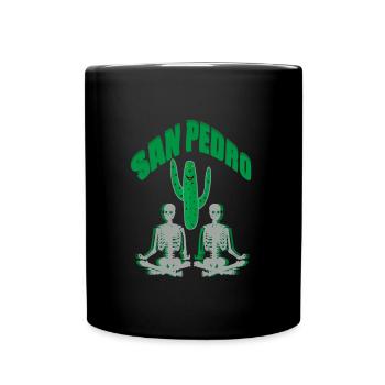 San Pedro Cactus/Mescaline Cactus - Full Colour Mug - black - Front