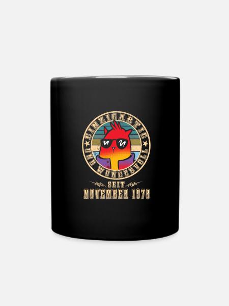 Geburtstag November 1978 - Tasse einfarbig - Schwarz