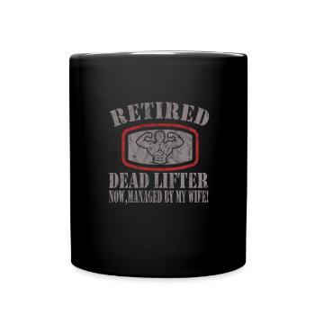 Bodybuilding - Tasse einfarbig - Schwarz - Vorne