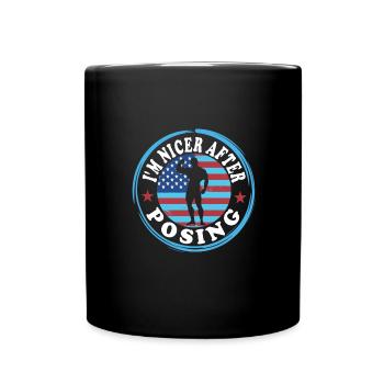 Culturisme - Mug uni - noir - Devant