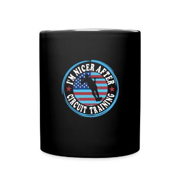 Circuit training - Full Colour Mug - black - Front