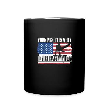 Circuit training - Full Colour Mug - black - Front