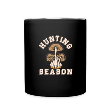 Mushroom picking - Full Colour Mug - black - Front
