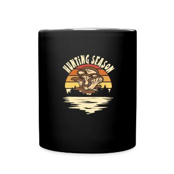Cueillette de champignons - Mug uni - noir - Devant