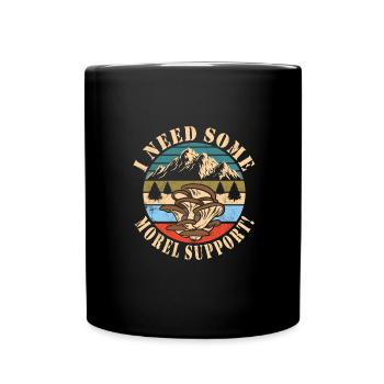 Mushroom picking - Full Colour Mug - black - Front