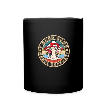 Mushroom picking - Full Colour Mug - black - Front