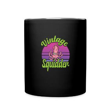 Oktopus - Tasse einfarbig - Schwarz - Vorne