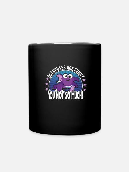 Oktopus - Tasse einfarbig - Schwarz