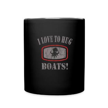 Oktopus - Tasse einfarbig - Schwarz - Vorne