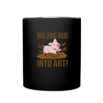 Faire de la poterie - Mug uni - noir - Devant