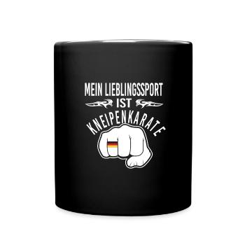 Kneipe - Tasse einfarbig - Schwarz - Vorne