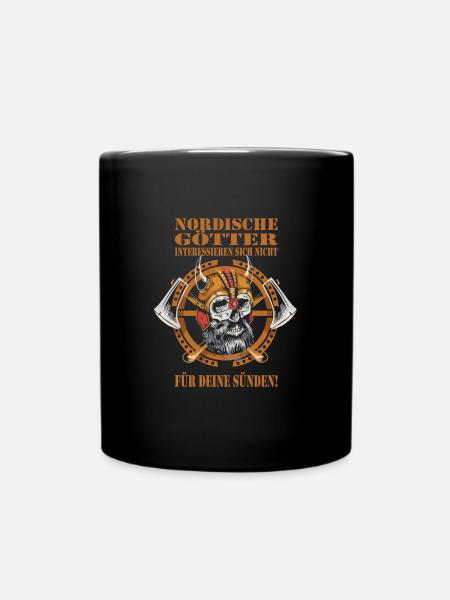 Wikinger - Tasse einfarbig - Schwarz