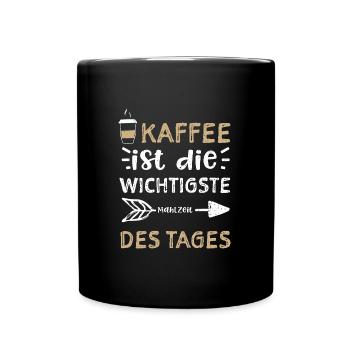 Coffee is the most important grind... - Full Colour Mug - black - Front