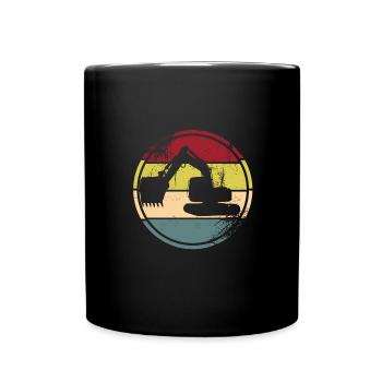 Pilote de pelle - Mug uni - noir - Devant