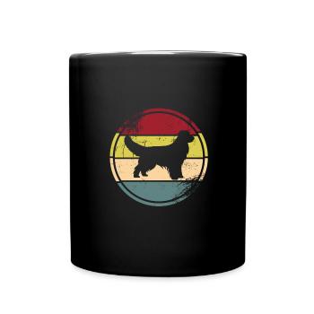 Golden Retriever - Tasse einfarbig - Schwarz - Vorne