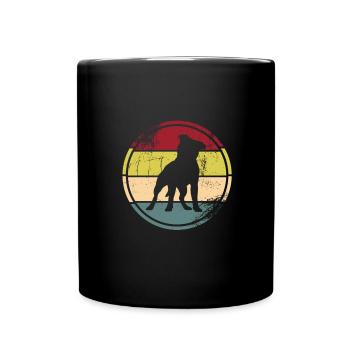 Rottweiler - Tasse einfarbig - Schwarz - Vorne