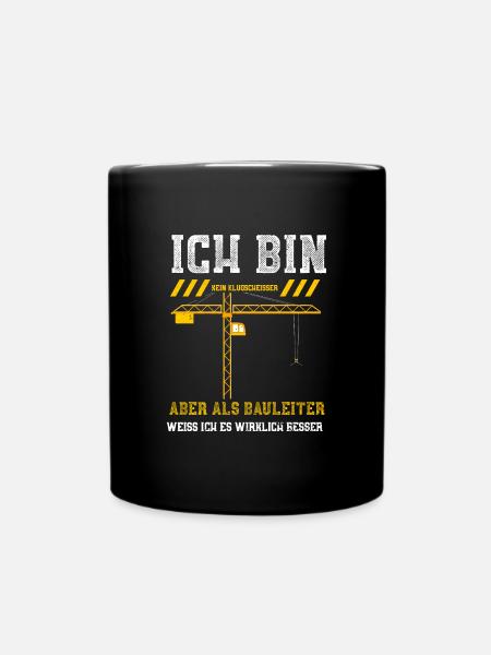 Ich Bin Kein Klugscheißer Aber A... - Tasse einfarbig - Schwarz