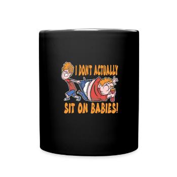 Babysitter - Tasse einfarbig - Schwarz - Vorne
