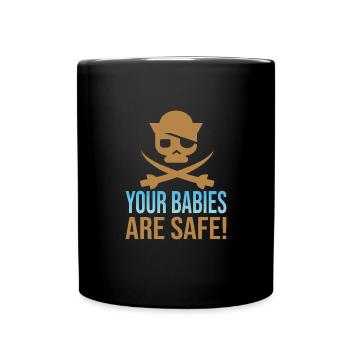 Babysitter - Tasse einfarbig - Schwarz - Vorne