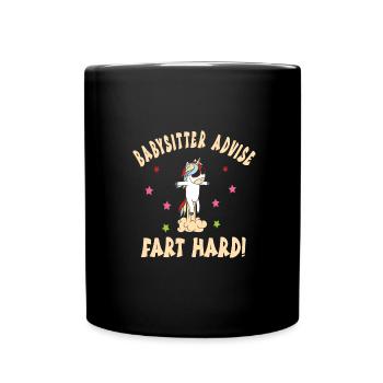 Babysitter - Tasse einfarbig - Schwarz - Vorne