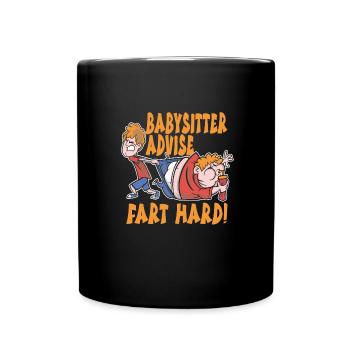 Babysitter - Tasse einfarbig - Schwarz - Vorne