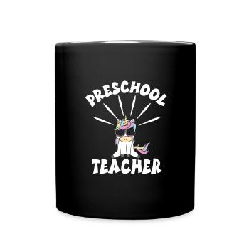 Kindergarten - Tasse einfarbig - Schwarz - Vorne