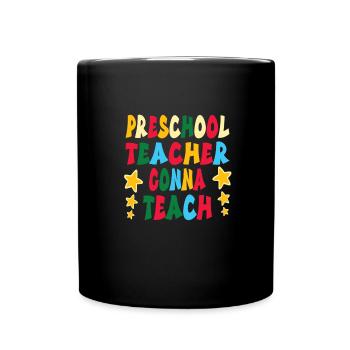 Kindergarten - Tasse einfarbig - Schwarz - Vorne
