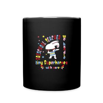 Kindergarten - Tasse einfarbig - Schwarz - Vorne