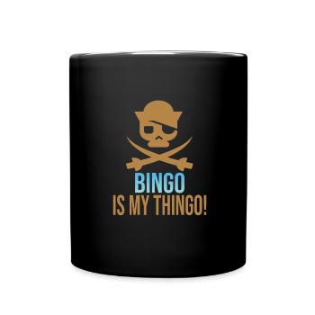 Bingo - Tasse einfarbig - Schwarz - Vorne