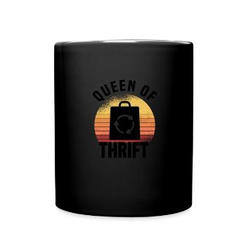 Secondhandladen Secondhand Öko Hipster Gebraucht - Tasse einfarbig - Schwarz - Vorne