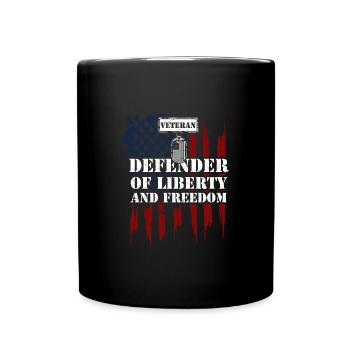 Vétéran Défenseur De La Liberté Et... - Mug uni - noir - Devant