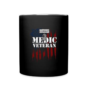 Combat Medic Veteran - Veteran - Tasse einfarbig - Schwarz - Vorne