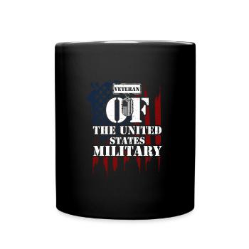 Vétéran des États-Unis Mil... - Mug uni - noir - Devant