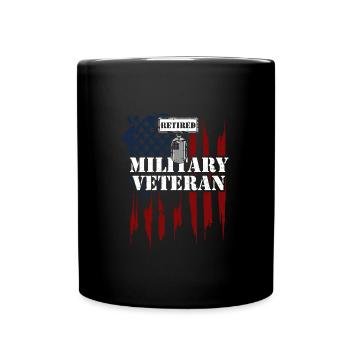 Vétéran militaire à la retraite - Vétéran - Mug uni - noir - Devant