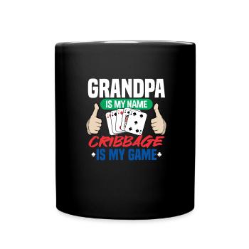 Cribbage - Tasse einfarbig - Schwarz - Vorne
