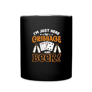 Cribbage - Tasse einfarbig - Schwarz - Vorne